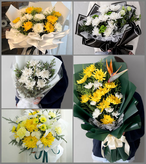 四川成都彭州市丽春镇塔子村白事花束代送